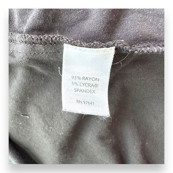 J. JILL | Long Open Front Tunic Vest Stretch Tab Collar Duster Dark Gray Size M - Picture 5 of 5